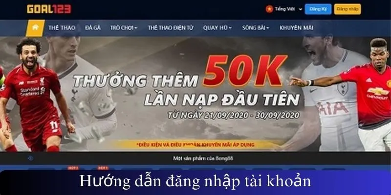 Hướng dẫn đăng nhập tài khoản